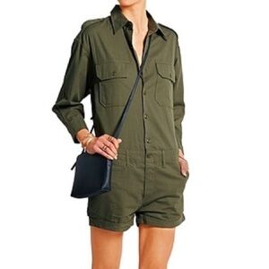 NLST Olive Green Military Romper